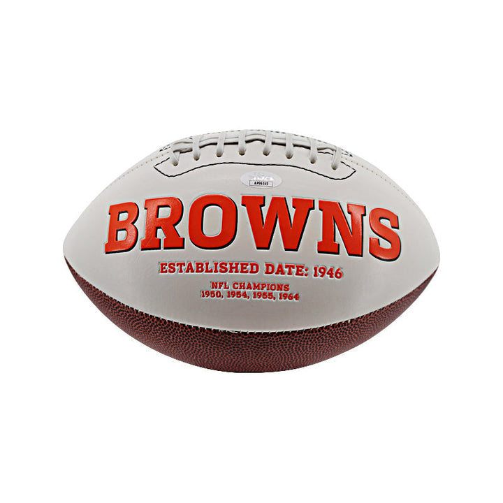 Colt McCoy Cleveland Browns Autographed Signed Logo Football (JSA)