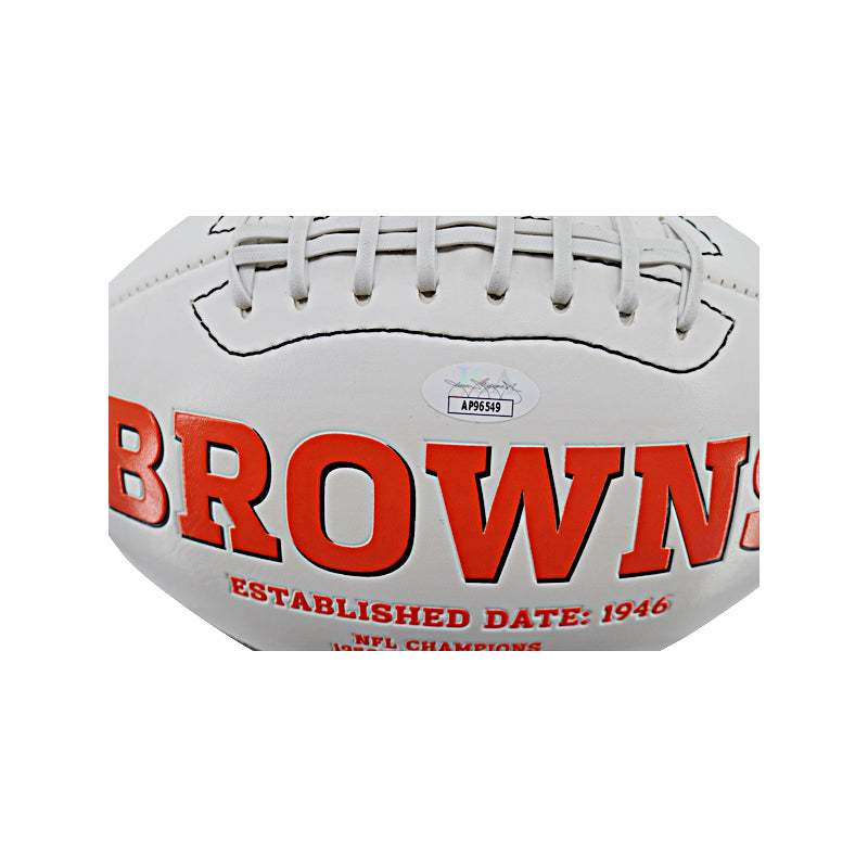Colt McCoy Cleveland Browns Autographed Signed Logo Football (JSA)