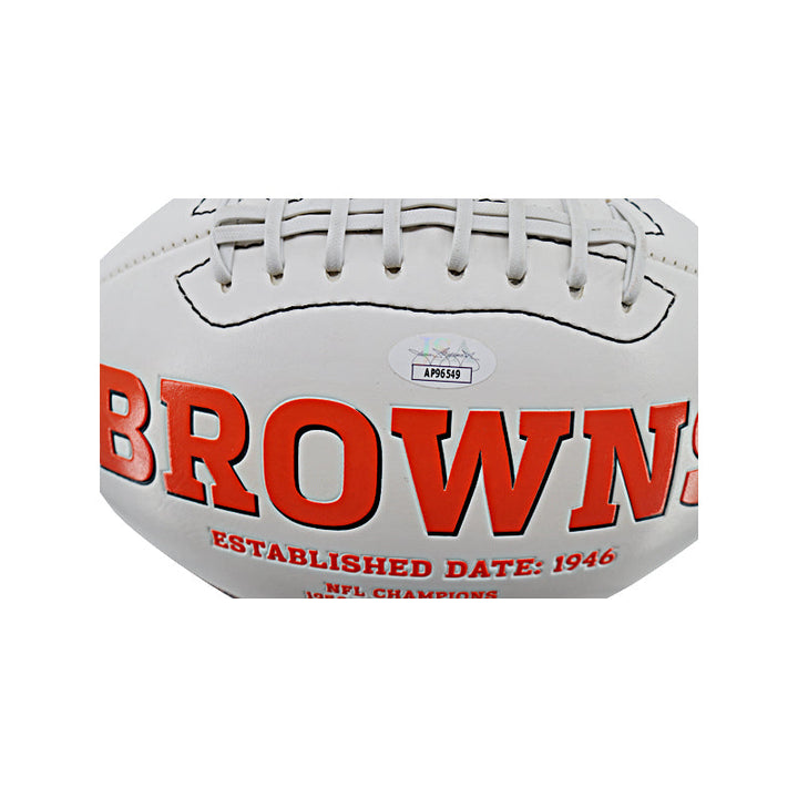 Colt McCoy Cleveland Browns Autographed Signed Logo Football (JSA)