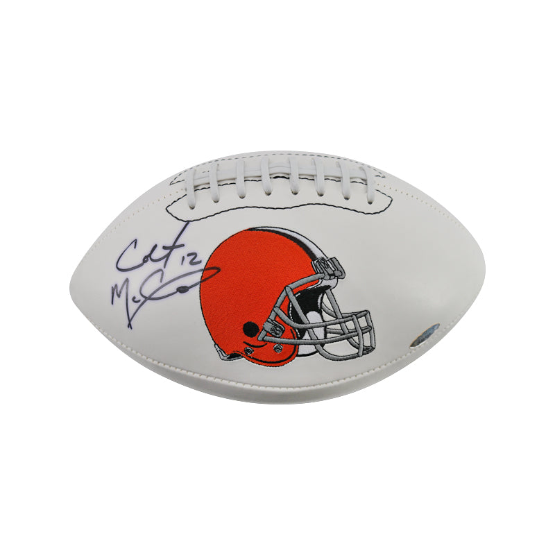 Colt McCoy Cleveland Browns Autographed Signed Logo Football (Tristar Holo)