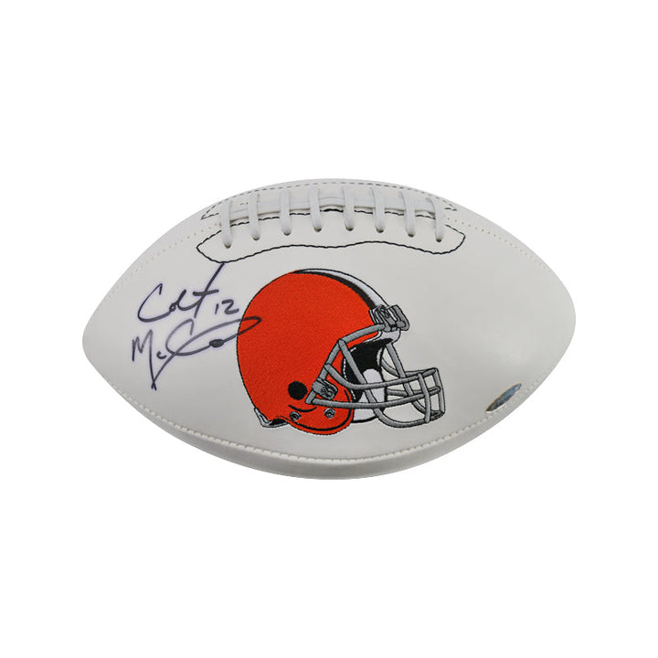 Colt McCoy Cleveland Browns Autographed Signed Logo Football (Tristar Holo)