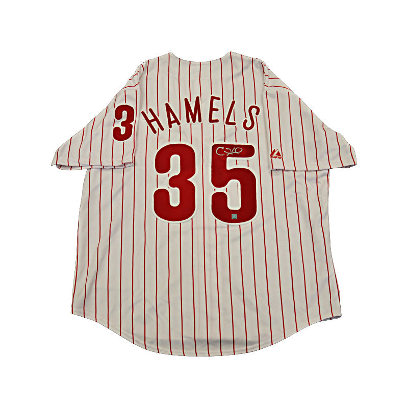 Cole Hamels Philadelphia Phillies Autographed Signed Majestic Jersey (Mitchell Marketing Holo)
