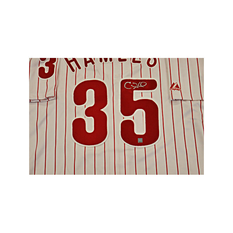 Cole Hamels Philadelphia Phillies Autographed Signed Majestic Jersey (Mitchell Marketing Holo)