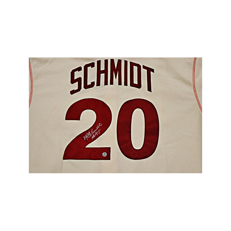 Mike Schmidt Philadelphia Phillies Autographed Signed Inscribed Majestic Cooperstown Collection Jersey (Schmidt Holo )