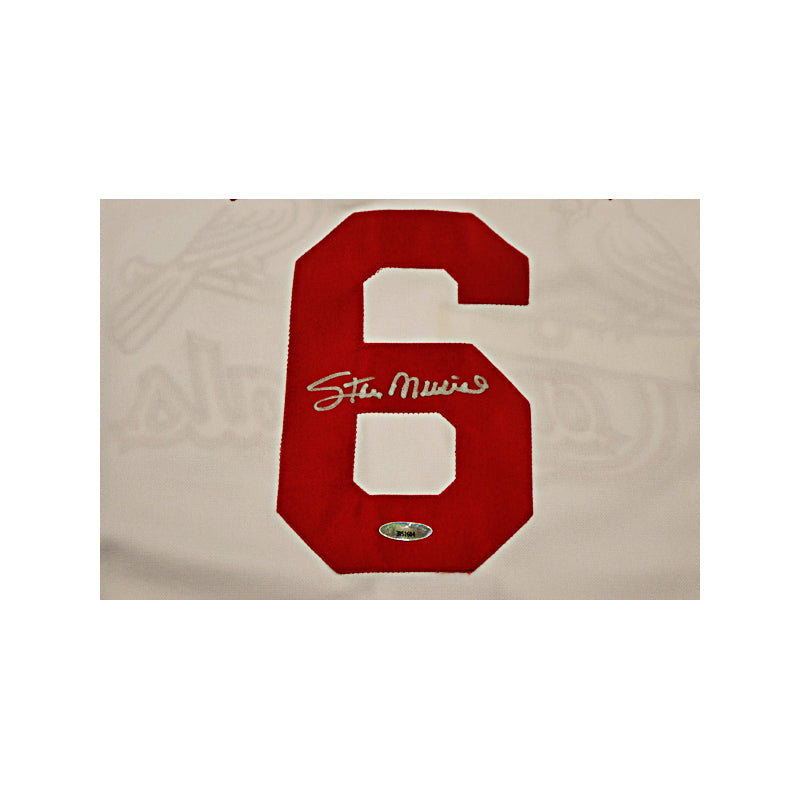 Stan Musial St Louis Cardinals Autographed Signed Russell Athletic Jersey (Tri Star Holo)