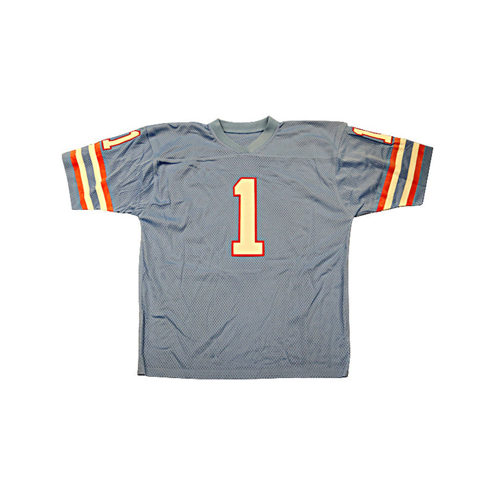 Warren Moon Houston Oilers Autographed Pro Style Blue Jersey (Schwartz Sports Holo)