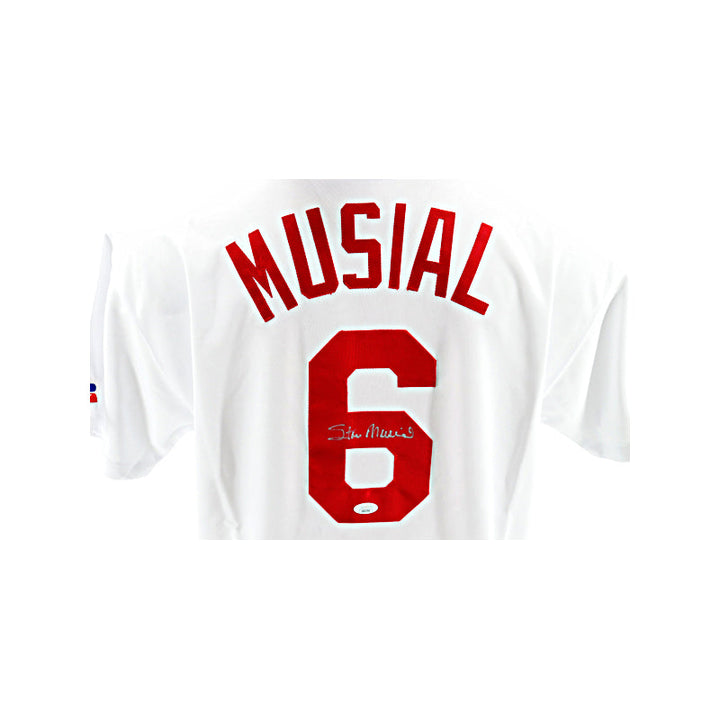 Stan Musial St Louis Cardinals Autographed Signed Russell Athletic Jersey (JSA COA #AR22704)