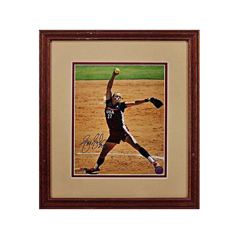 Jennie Finch Autographed Signed Inscribed USA Framed 8x10 Photo (Schwartz Holo)