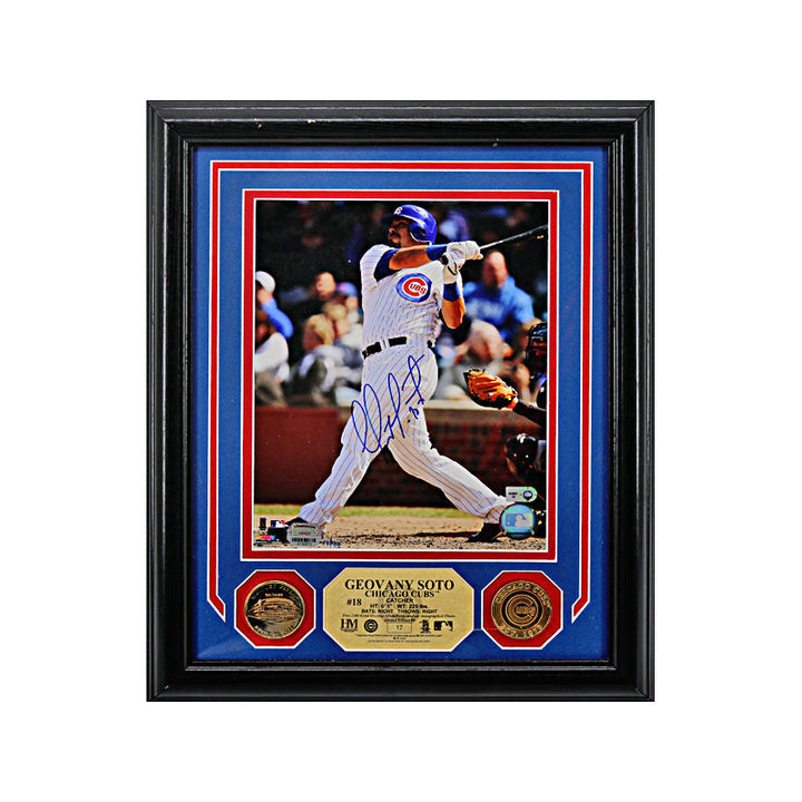 Geovany Soto Chicago Cubs Autographed Signed Highland Mint Collage LE #/99 (Mounted Memories  MLB Holo)