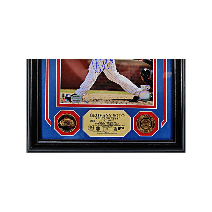 Geovany Soto Chicago Cubs Autographed Signed Highland Mint Collage LE #/99 (Mounted Memories  MLB Holo)