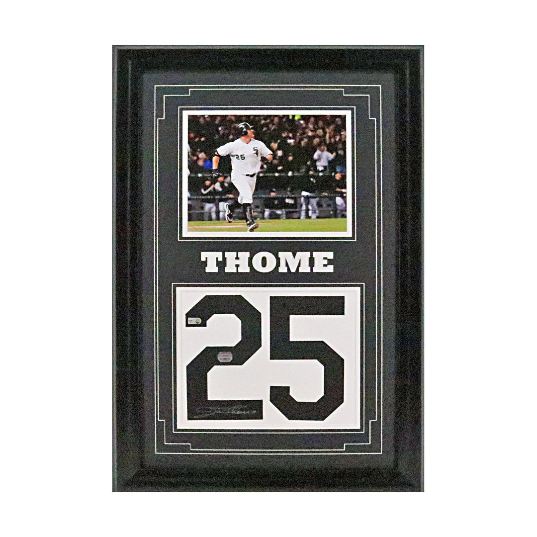 Jim Thome Chicago White Sox Signed Framed Jersey Number Collage (Mounted & MLB Auth)