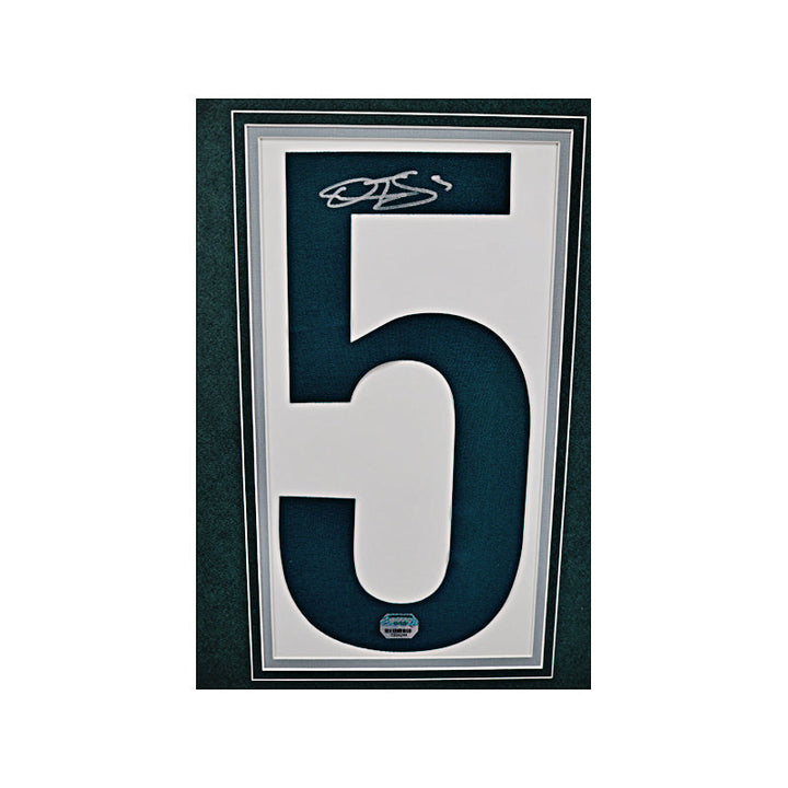 Donovan Mcnabb Philadelphia Eagles Autographed Signed Framed Jersey Number Collage (Mounted Memories Hologram)