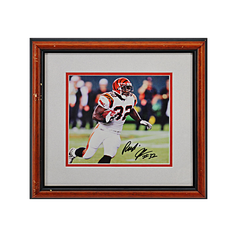 Rudy Johnson Cincinnati Bengals Autographed Signed 8x10 Framed Photo (JSA COA)