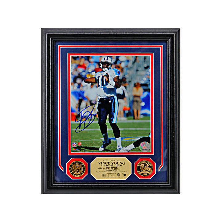 Vince Young Tennessee Titans Autographed Signed Highland Mint Collage LE #/99 (Highland Mint Auth)