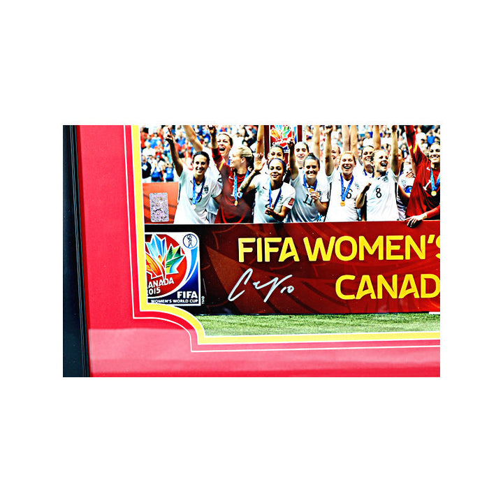 2015 United States Women's National Team Signed 16x20 World Cup Celebration Framed Photo (JSA LOA #YY56153)