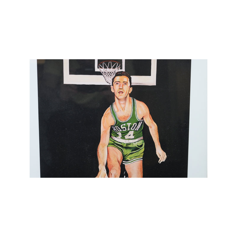 Bob Cousy Boston Celtics Autographed Signed Framed 16x20 Print (JSA COA)