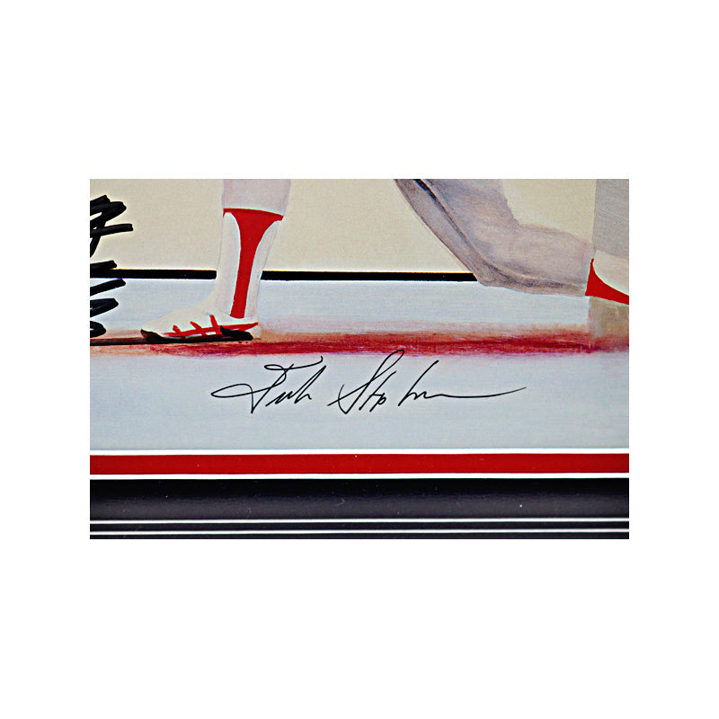 Cal Ripken Jr. and Sachio Kinugasa Dual Autographed Signed Framed 20x26 Lithograph LE #60/2216 (JSA COA)