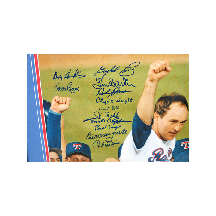 No Hitter Pitchers Multi Autographed Signed Framed 16x20 Photo (JSA LOA)