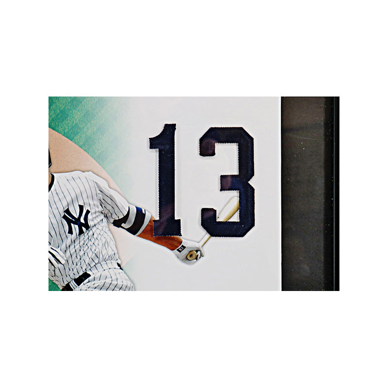 Derek Jeter Alex Rodriguez New York Yankees Upper Deck Jersey Number Framed Collage LE /100