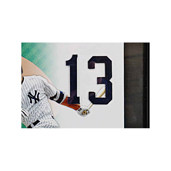 Derek Jeter Alex Rodriguez New York Yankees Upper Deck Jersey Number Framed Collage LE /100