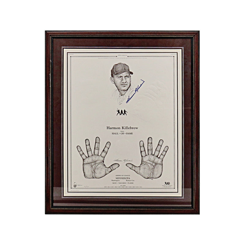Harmon Killibrew Senators Twins Royals Autographed Signed 30x36 Framed Highfive Collection Lithograph LE 14/100 (JSA COA)