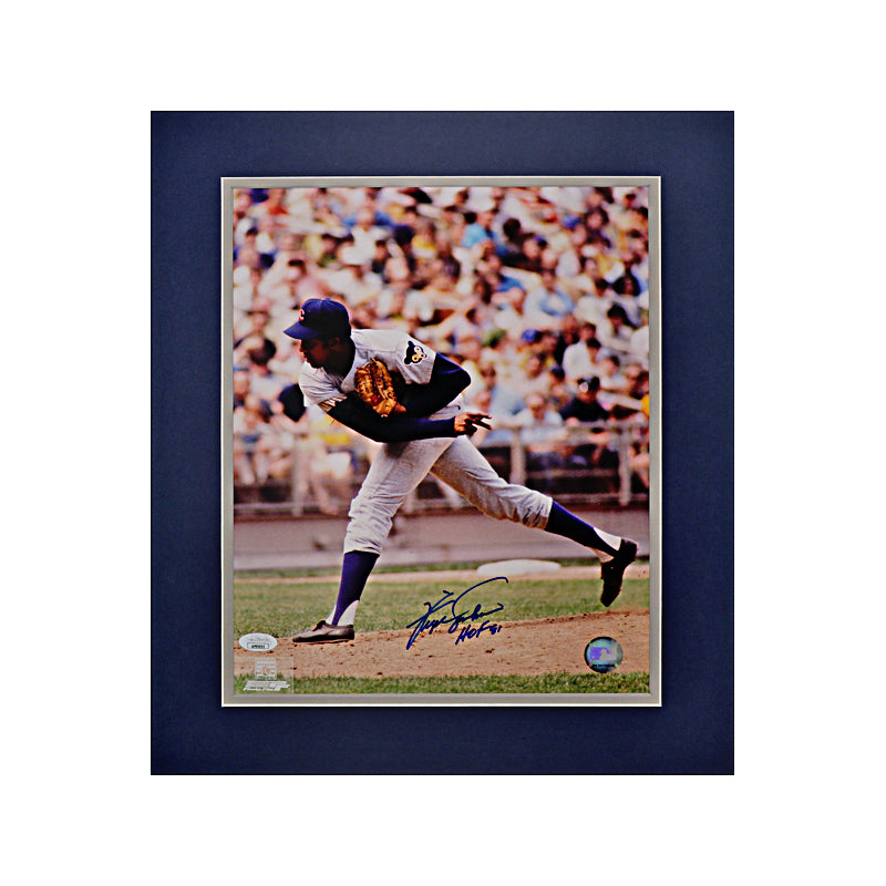 Ferguson Jenkins Chicago Cubs Autographed Signed Inscribed 11x14 Matted Photo (JSA)
