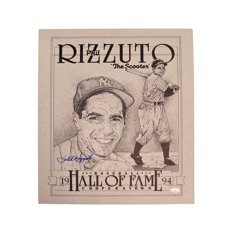 Phil Rizzuto New York Yankees Autographed Signed 16x20 Print (JSA COA)
