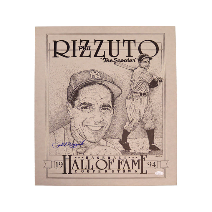 Phil Rizzuto New York Yankees Autographed Signed 16x20 Print (JSA COA)