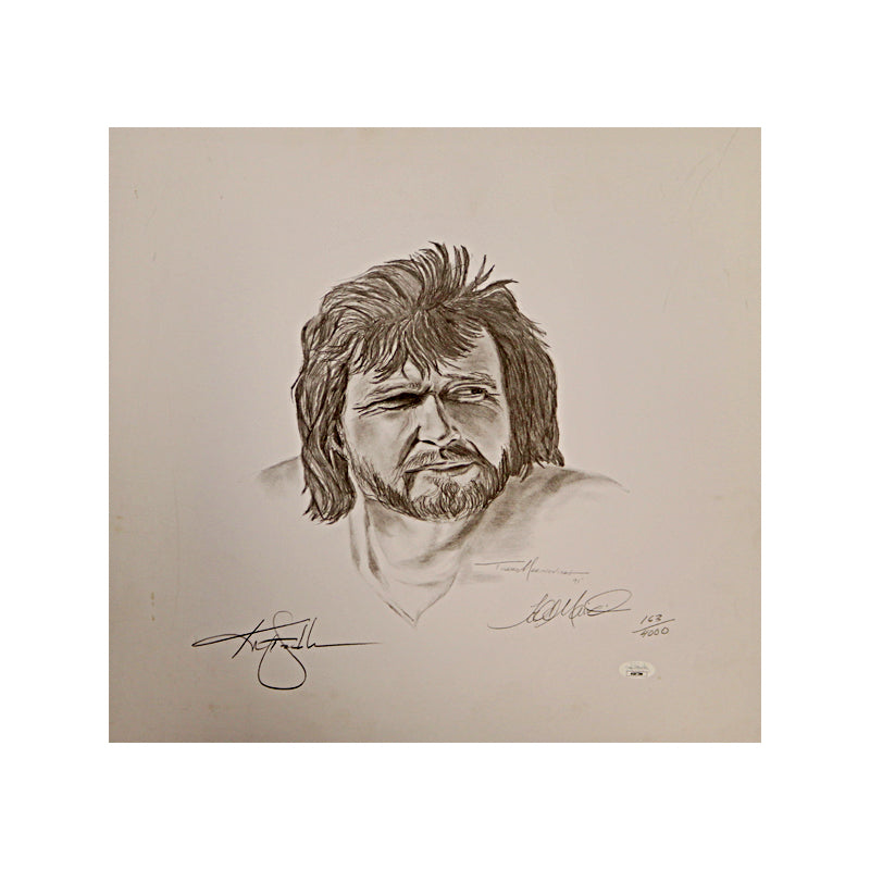Ken Stabler Autographed Signed Todd Marinovich Sketch LE /4000 (JSA COA)