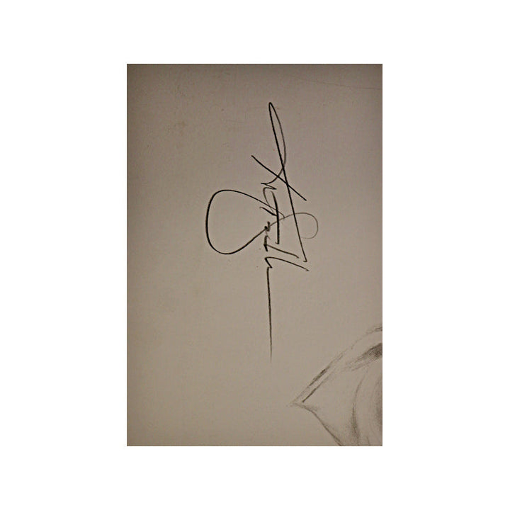 Ken Stabler Autographed Signed Todd Marinovich Sketch LE /4000 (JSA COA)