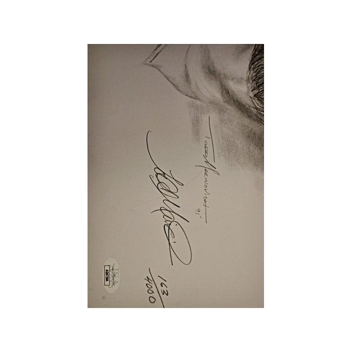 Ken Stabler Autographed Signed Todd Marinovich Sketch LE /4000 (JSA COA)