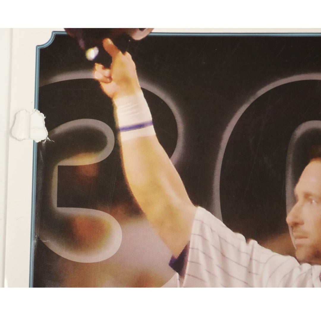 Luis Gonzalez Arizona Diamondbacks Autographed Signed 16x20 300 HRs, 500 2Bs Poster (JSA COA)