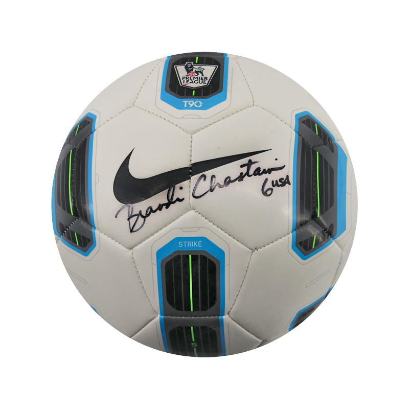 Brandi Chastain Autographed Signed Nike 5 Preimer League Soccer Ball (JSA COA)