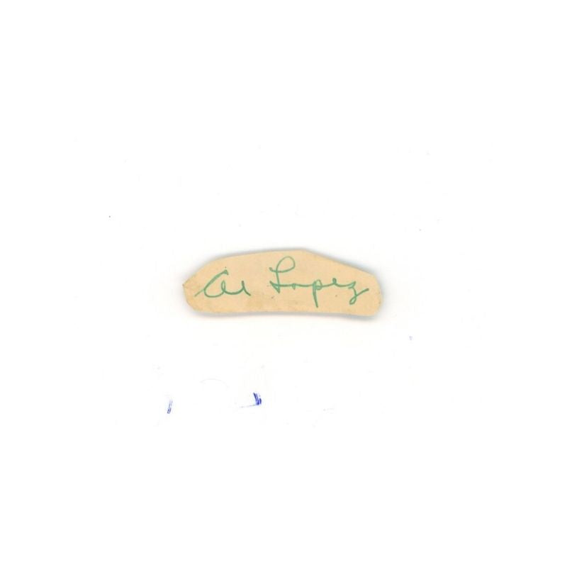 Al Lopez Cut Autograph (Spencer Ross LOA)