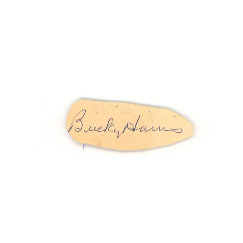 Bucky Harris Cut Autograph (Spencer Ross LOA)