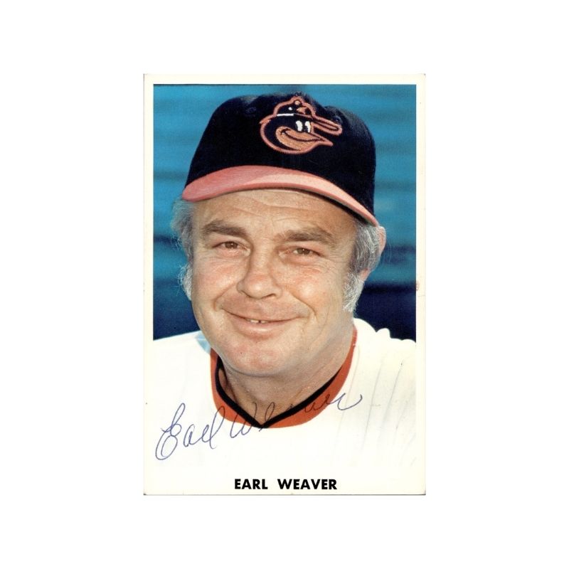 Earl Weaver Autographed Photo (Spencer Ross LOA)