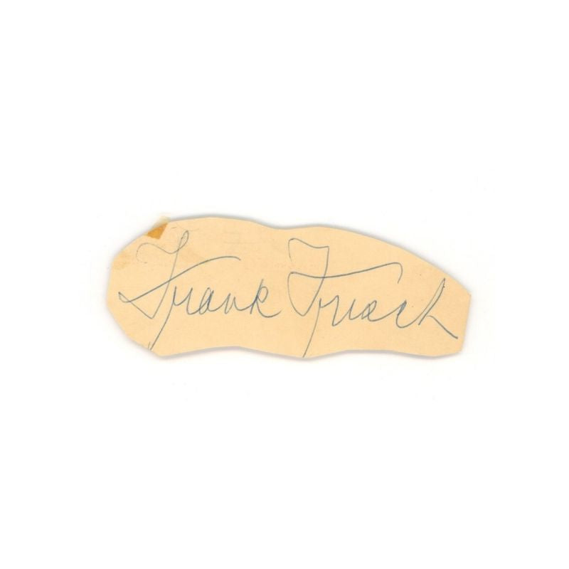 Frank Frisch Cut Autograph (Spencer Ross LOA)