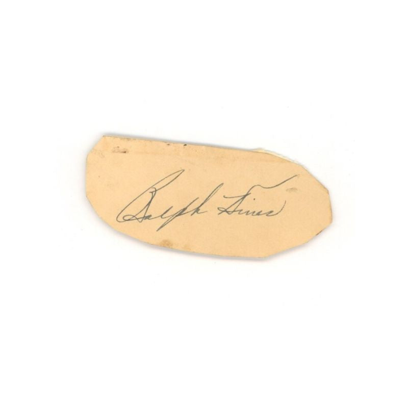 Ralph Kiner Cut Autograph (Spencer Ross LOA)