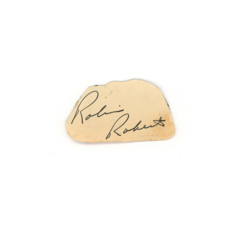 Robin Roberts Cut Autograph (Spencer Ross LOA)