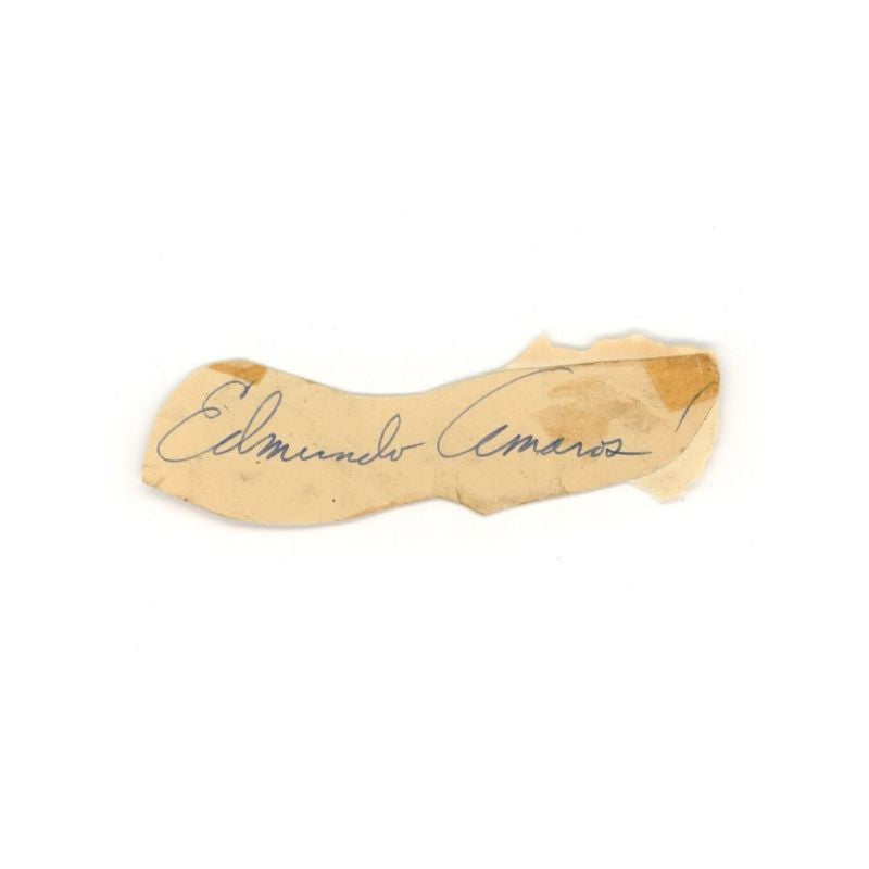 Edmund Sandy Amaros Cut Autograph (Spencer Ross LOA)