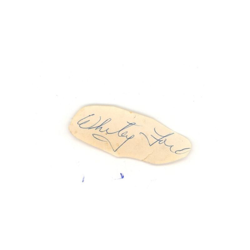 Whitey Ford New York Yankees Cut Autograph (Spencer Ross LOA)
