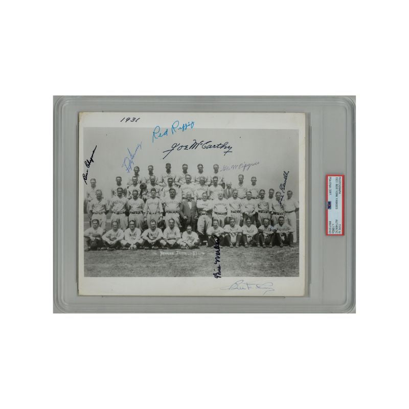 1931 New York Yankees Type IV Multi Signed Photo (PSA/DNA)