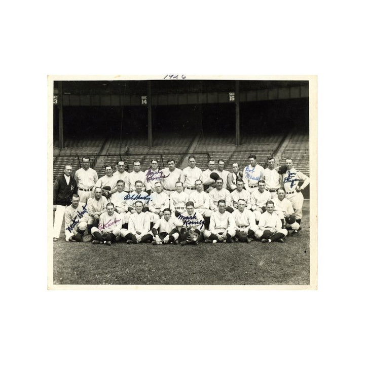 1926 New York Yankees Multi Signed Type II Photo (PSA/DNA LOA)