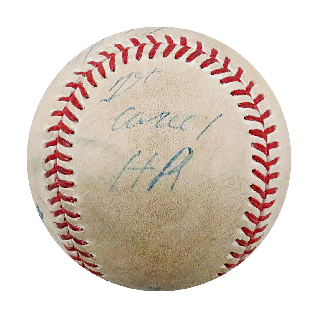 Miguel Andujar New York Yankees Autographed Signed Inscribed Game Used Baseball from 4/17/18 (Steiner LOA & MLB Auth)