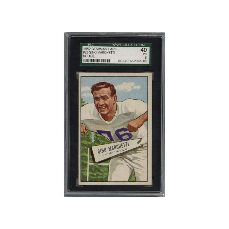 1952 Bowman Large Gino Marchetti SGC 3 