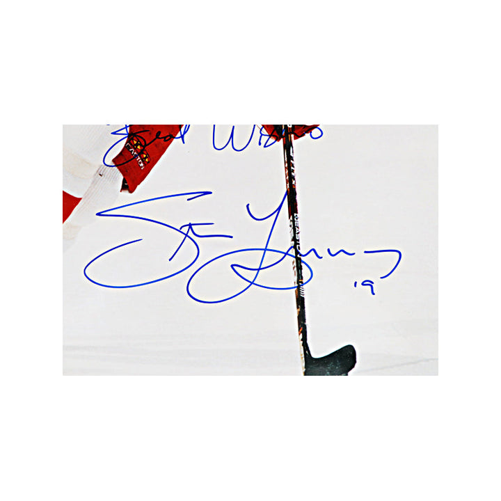 Steve Yzerman Detroit Red Wings Autographed Signed Inscribed 16x20 Framed Photo (JSA COA)
