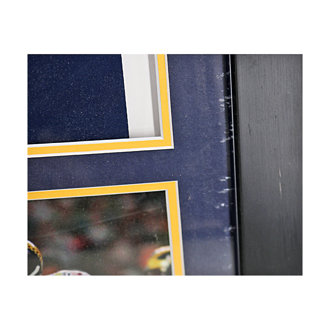 Ty Law Autographed Signed Michigan Wolverines Framed Pro-Style Blue Jersey (Beckett Auth)