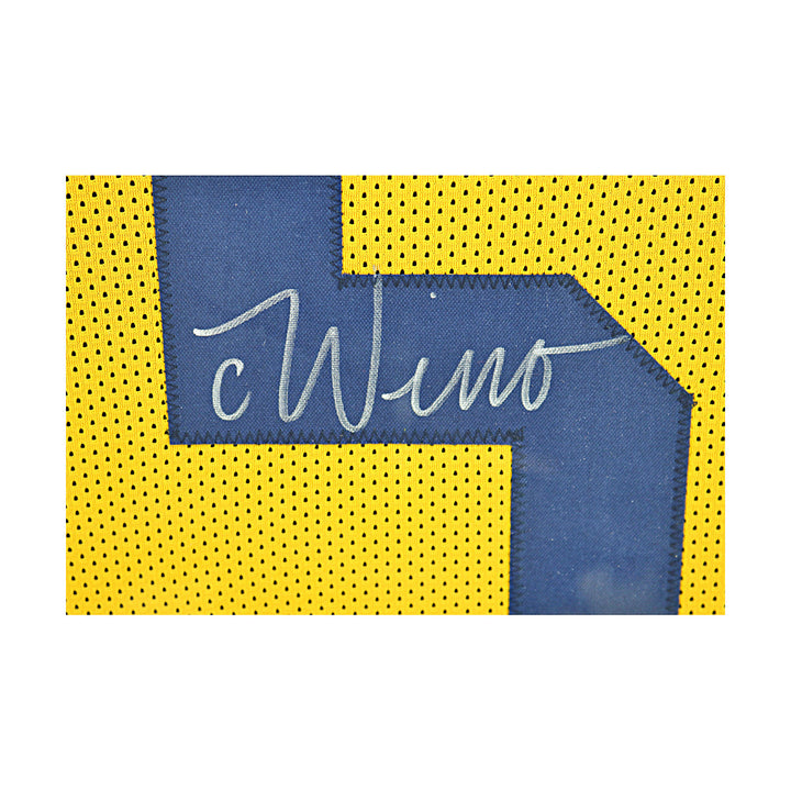 Chase Winovich Autographed Signed Michigan Wolverines Framed Pro-Style Maze Jersey (Beckett Auth)