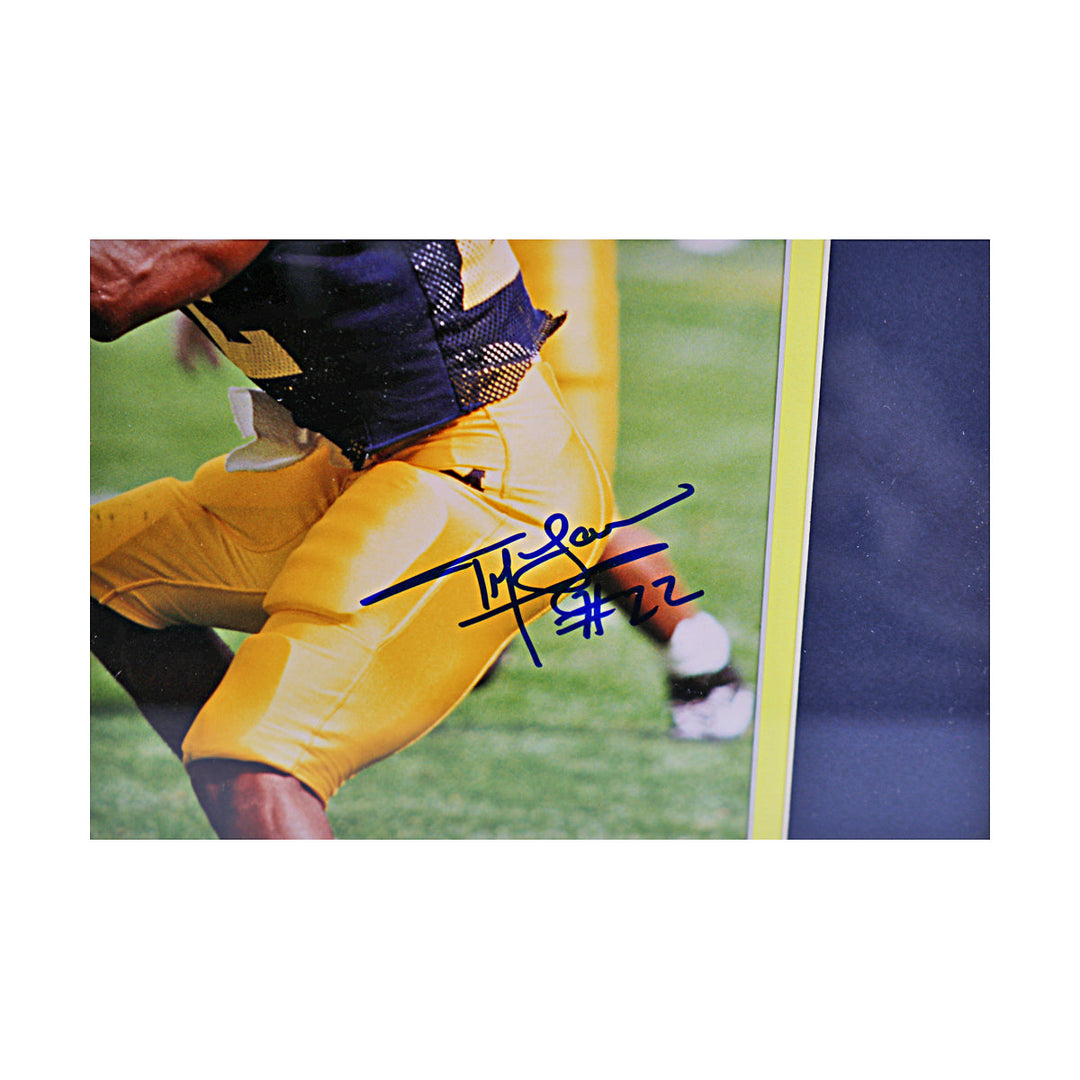 Ty Law Autographed Signed Michigan Wolverines 8x10 Framed Photo (Sports Collectibles COA)
