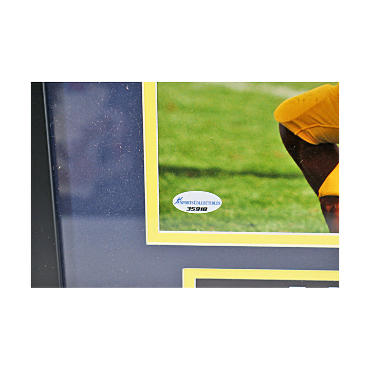 Ty Law Autographed Signed Michigan Wolverines 8x10 Framed Photo (Sports Collectibles COA)